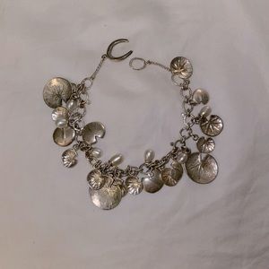 Links of London Sand Dollar & Pearl Charm Bracelet